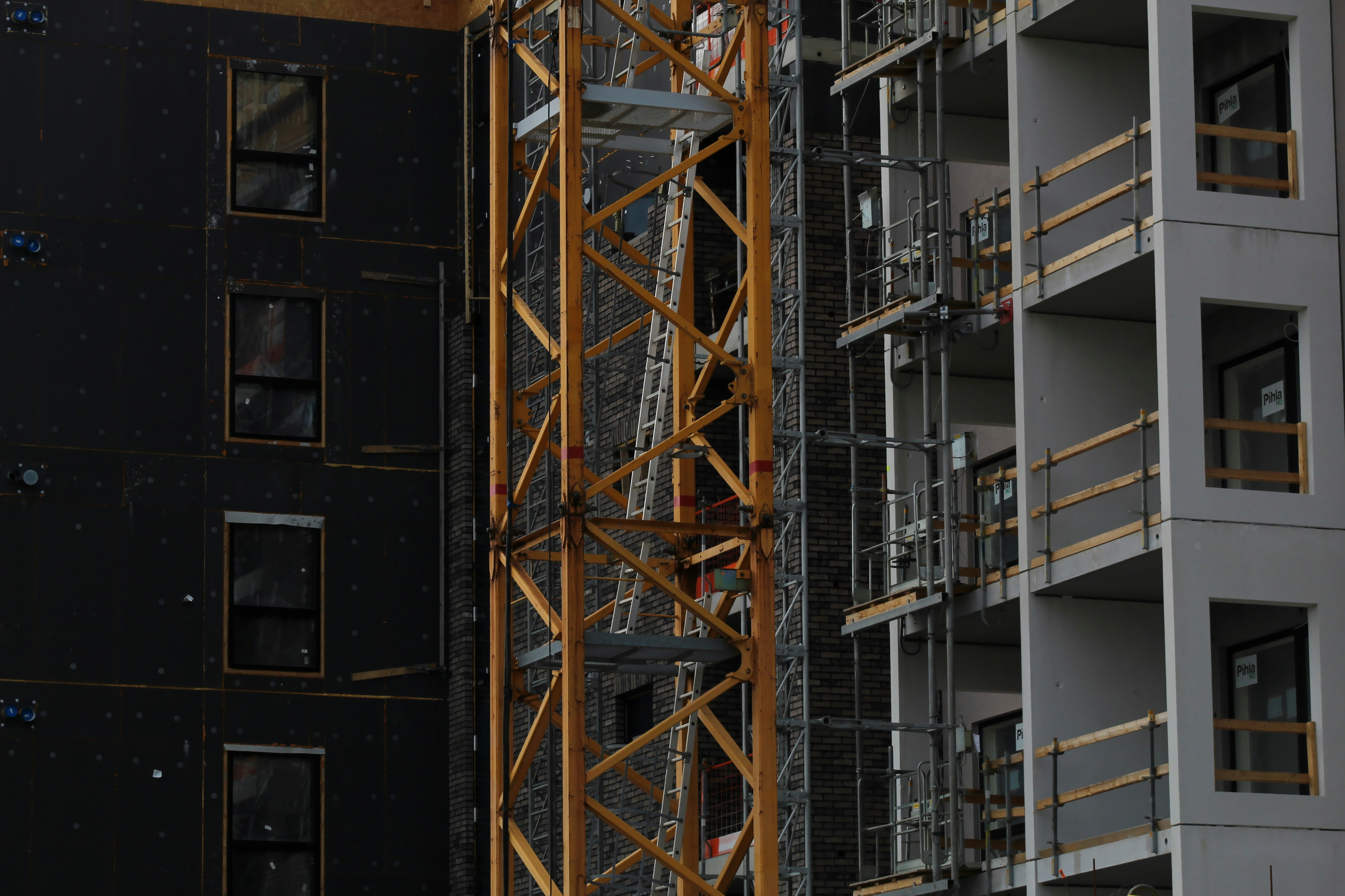 Construction workers at a site